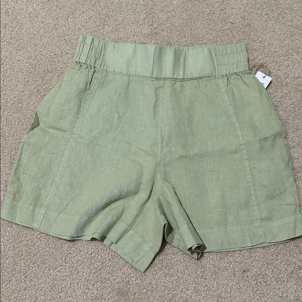 Michael Stars Mavis High Rise Linen Shorts NWT - Small